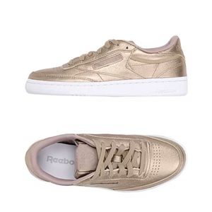 Women’s size 9 Reebok Club C 85 - Melted Metal / Gold sneaker